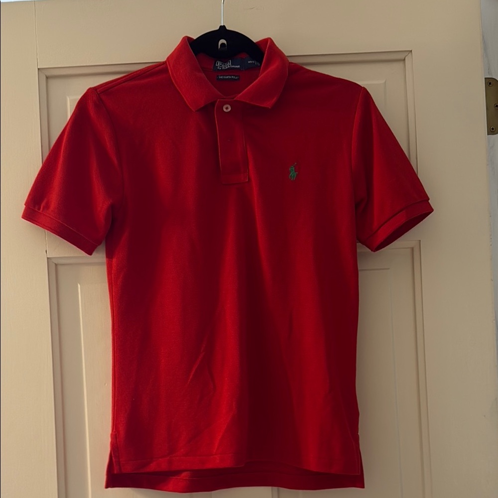 Polo by Ralph Lauren Red Shirt with Green Emblem